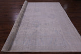 Ivory Turkish Oushak Hand Knotted Wool Rug - 9' 1" X 11' 9" - Golden Nile