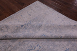 Silver Turkish Oushak Handmade Wool Rug - 8' 0" X 9' 10" - Golden Nile