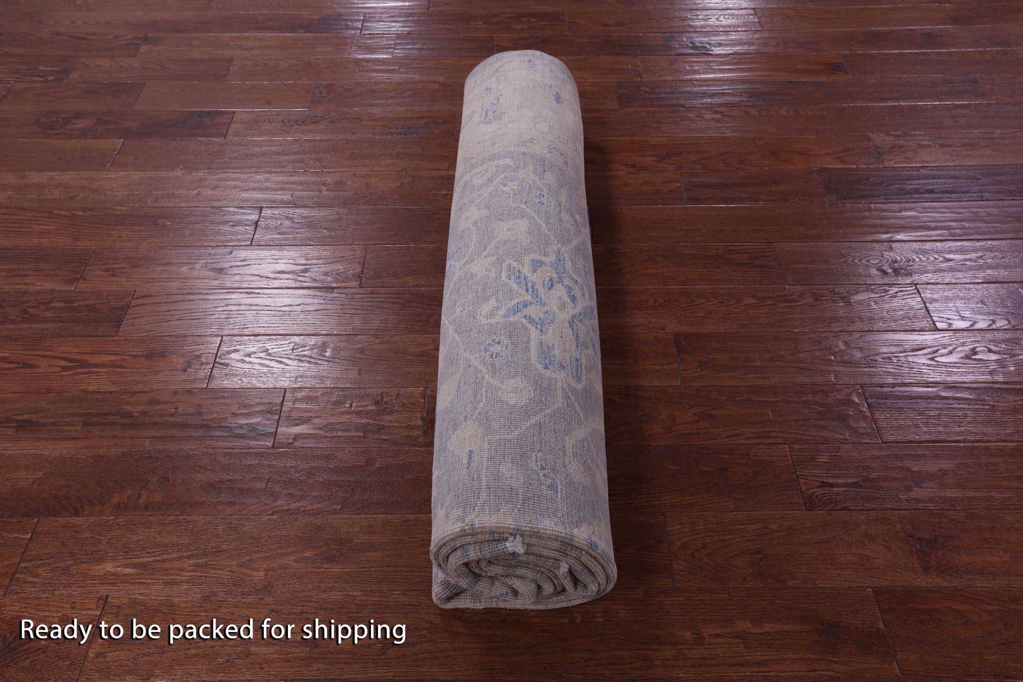 Silver Turkish Oushak Handmade Wool Rug - 8' 0" X 9' 10" - Golden Nile