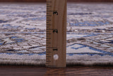 Grey Turkmen Ersari Hand Knotted Wool Rug - 9' 1" X 11' 9" - Golden Nile