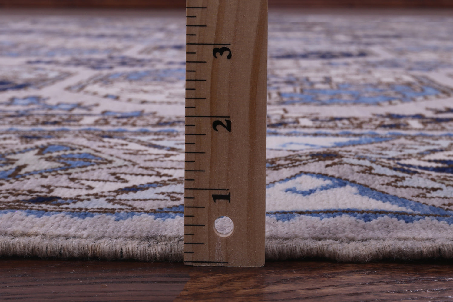 Grey Turkmen Ersari Hand Knotted Wool Rug - 9' 1" X 11' 9" - Golden Nile