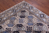 Grey Turkmen Ersari Hand Knotted Wool Rug - 9' 1" X 11' 9" - Golden Nile