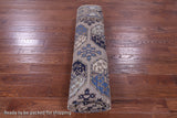 Grey Turkmen Ersari Hand Knotted Wool Rug - 9' 1" X 11' 9" - Golden Nile