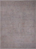 Ivory Turkish Oushak Handmade Wool Rug - 8' 11" X 11' 11"