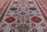 Super Kazak Hand Knotted Wool Rug - 9' 1" X 12' 4" - Golden Nile