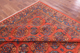 Red Turkmen Ersari Hand Knotted Wool Rug - 9' 2" X 11' 7" - Golden Nile