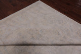Ivory Turkish Oushak Hand Knotted Wool Rug - 9' 10" X 13' 9"