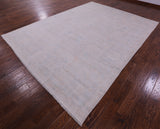 Ivory Turkish Oushak Hand Knotted Wool Rug - 8' 11" X 12' 0" - Golden Nile