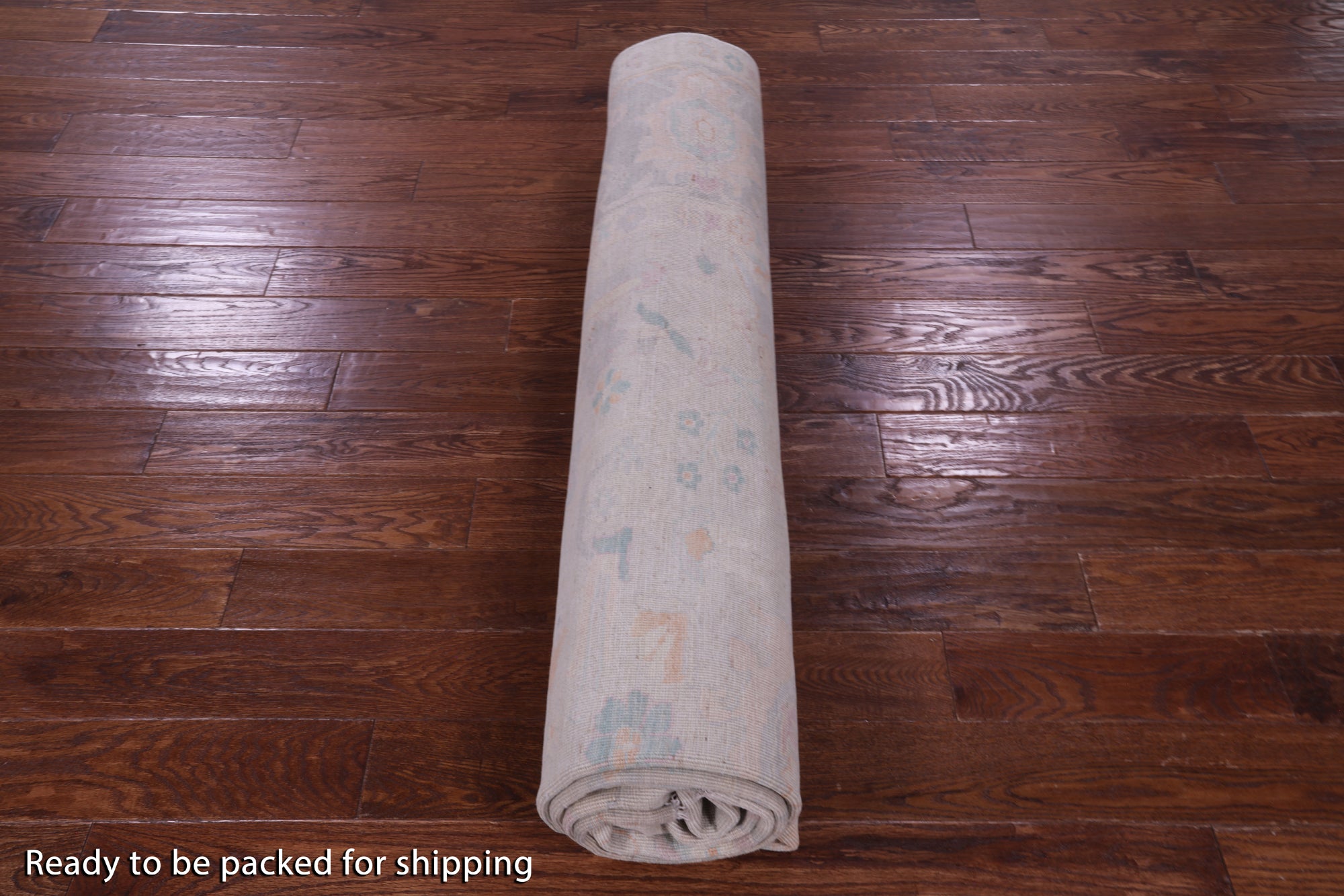 Ivory Turkish Oushak Hand Knotted Wool Rug - 8' 11" X 12' 0" - Golden Nile