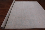 Ivory Turkish Oushak Hand Knotted Wool Rug - 8' 11" X 12' 0"