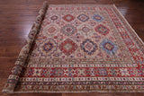 Super Kazak Hand Knotted Wool Rug - 9' 0" X 12' 9" - Golden Nile