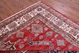 Red Super Kazak Hand Knotted Wool Rug - 10' 4" X 13' 3" - Golden Nile
