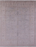 Grey Turkish Oushak Hand Knotted Wool Rug - 11' 4" X 14' 8" - Golden Nile