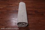 Grey Turkish Oushak Hand Knotted Wool Rug - 11' 4" X 14' 8"
