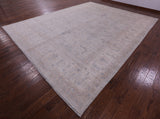 Grey Turkish Oushak Hand Knotted Wool Rug - 11' 4" X 14' 8" - Golden Nile