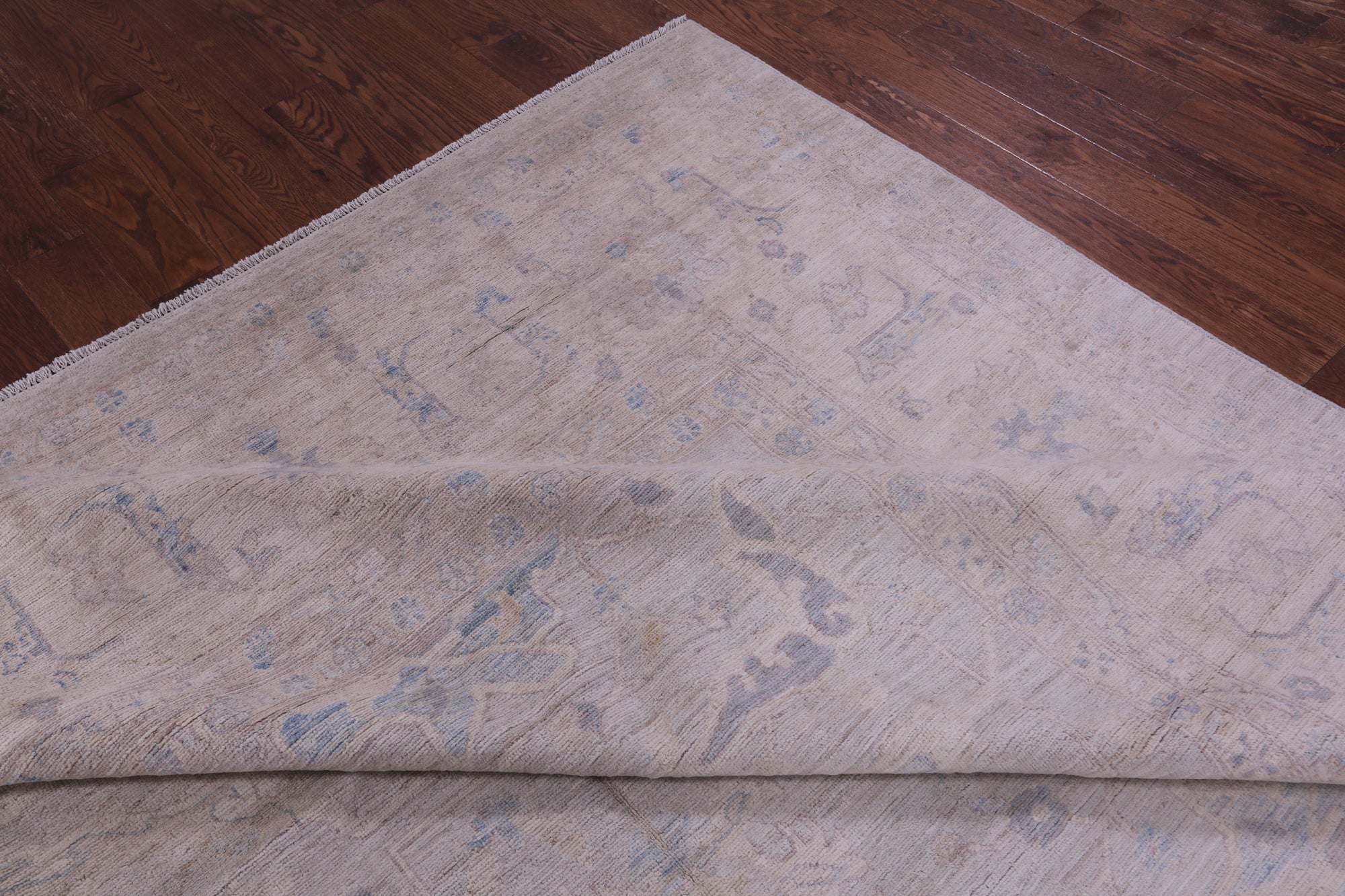 Grey Turkish Oushak Hand Knotted Wool Rug - 11' 4" X 14' 8" - Golden Nile