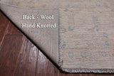 Grey Turkish Oushak Hand Knotted Wool Rug - 11' 4" X 14' 8"
