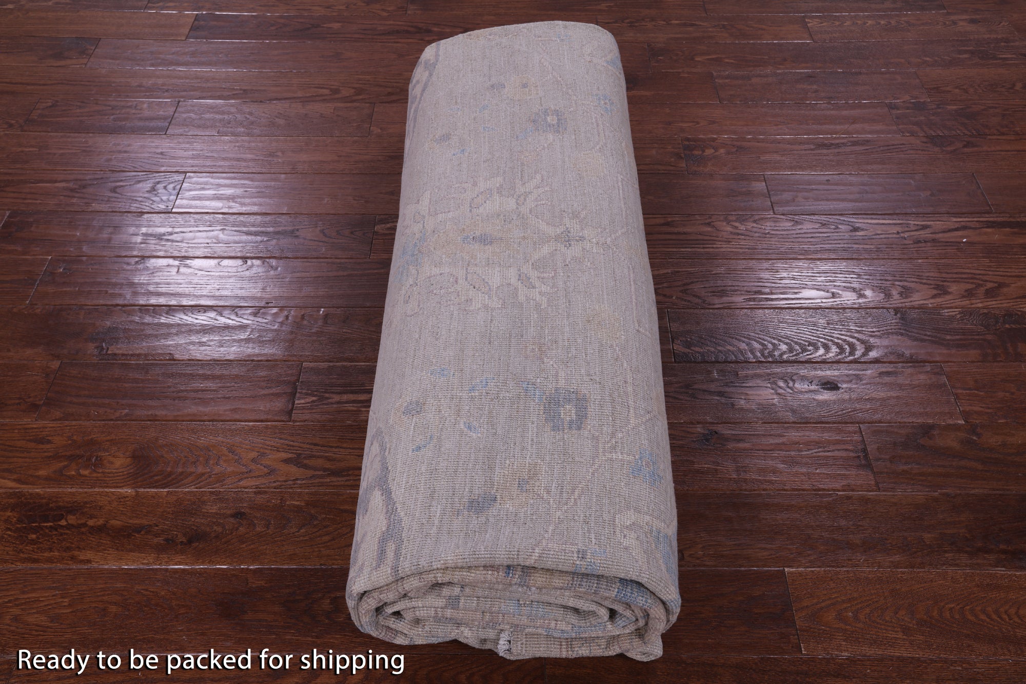 Grey Turkish Oushak Hand Knotted Wool Rug - 11' 4" X 14' 8" - Golden Nile