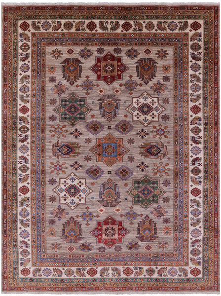 Super Kazak Handmade Wool Rug - 8' 1" X 10' 6" - Golden Nile