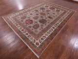 Super Kazak Handmade Wool Rug - 8' 1" X 10' 6" - Golden Nile