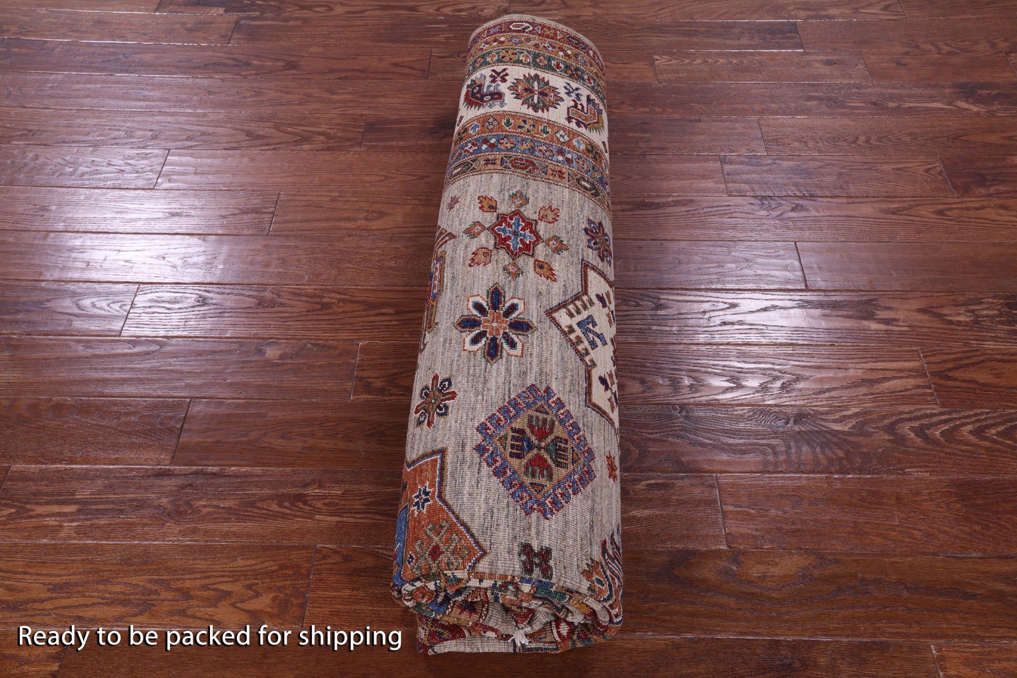 Super Kazak Handmade Wool Rug - 8' 1" X 10' 6" - Golden Nile