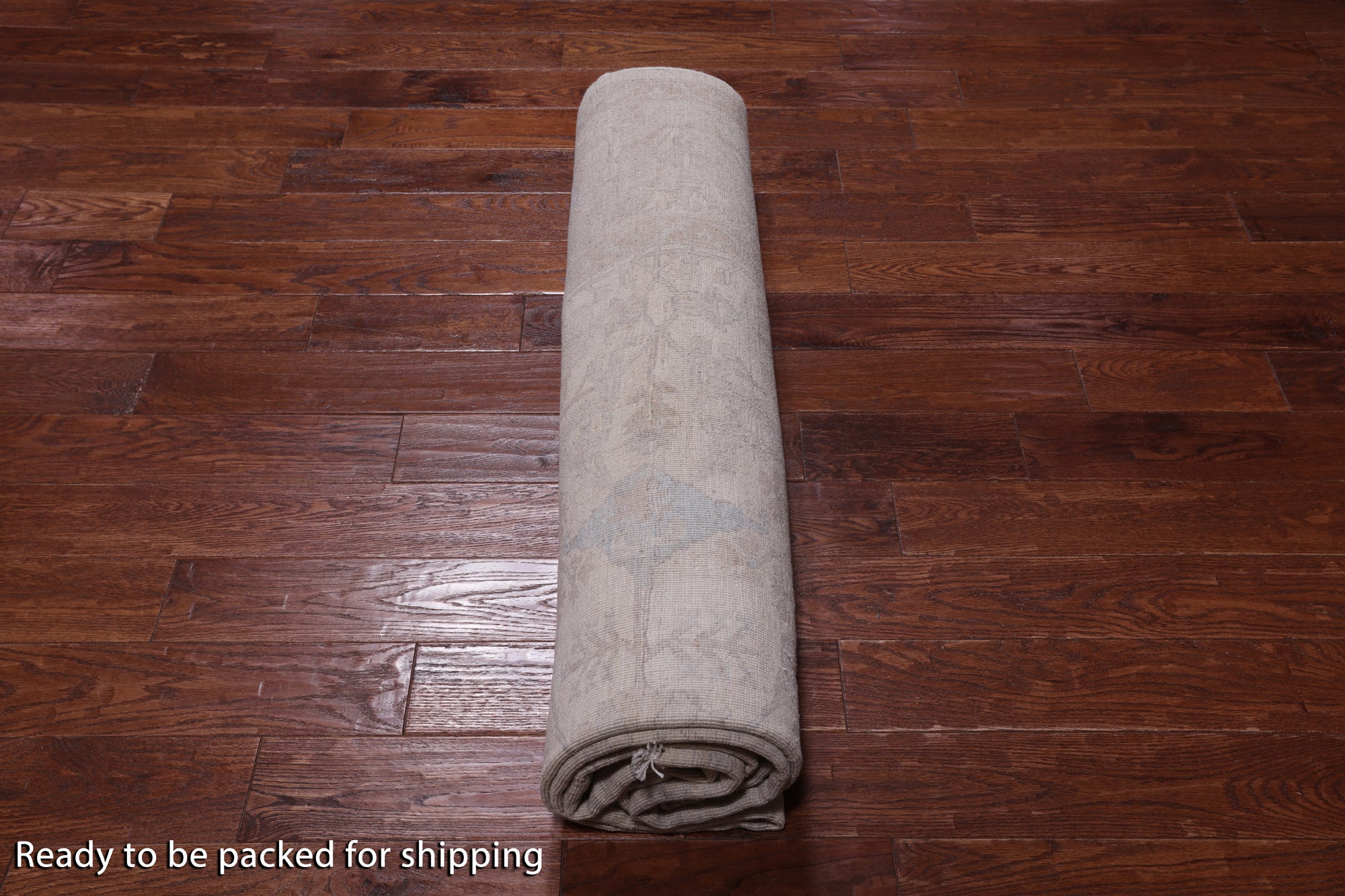 Ivory Turkish Oushak Hand Knotted Wool Rug - 7' 9" X 10' 4"