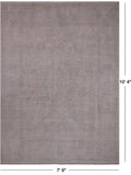 Ivory Turkish Oushak Hand Knotted Wool Rug - 7' 9" X 10' 4"
