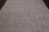 Ivory Turkish Oushak Hand Knotted Wool Rug - 7' 9" X 10' 4"