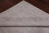 Ivory Turkish Oushak Hand Knotted Wool Rug - 7' 9" X 10' 4"