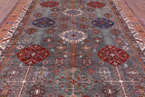 Super Kazak Hand Knotted Wool Rug - 8' 11" X 12' 1" - Golden Nile
