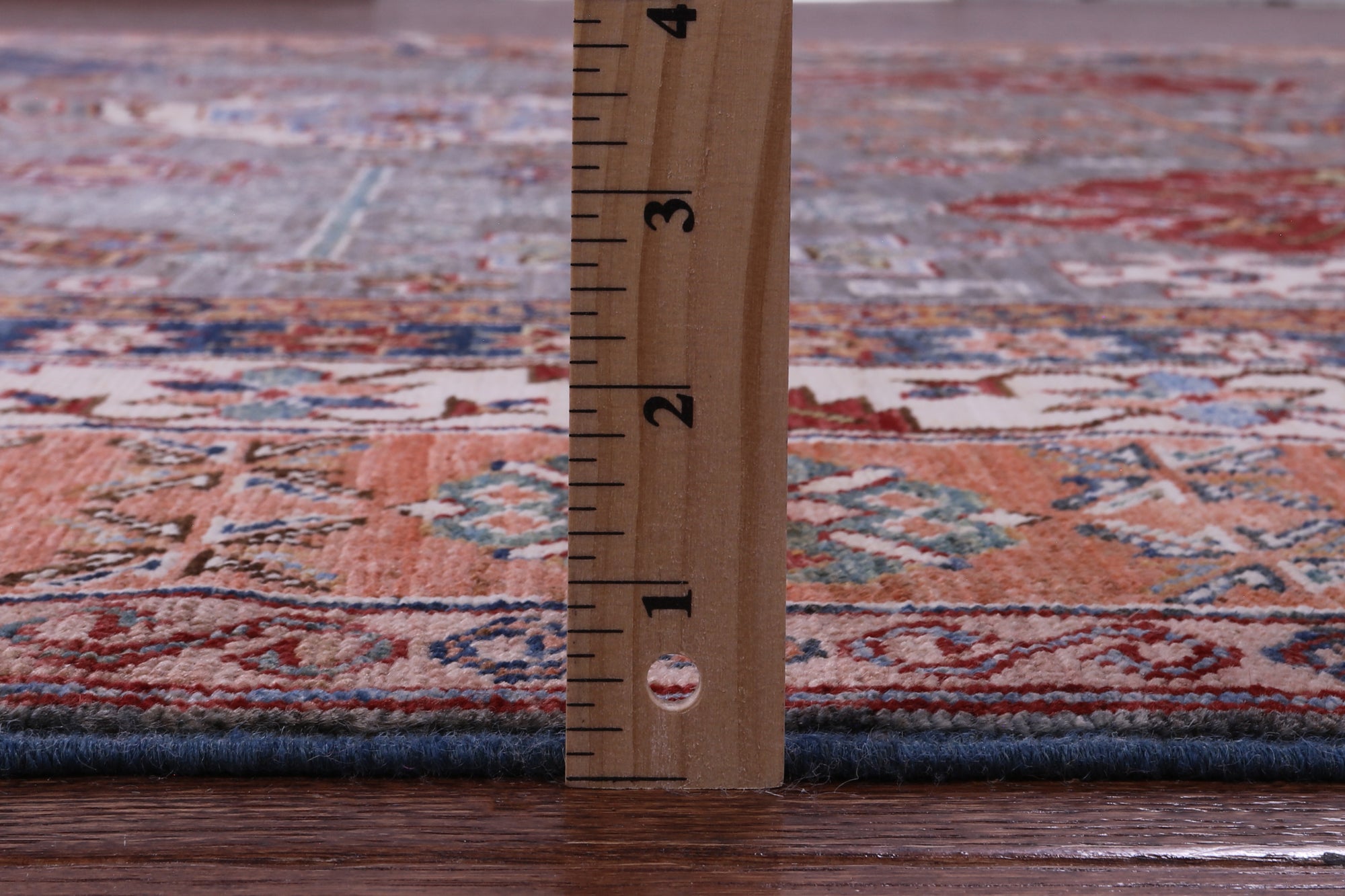 Super Kazak Hand Knotted Wool Rug - 8' 11" X 12' 1" - Golden Nile