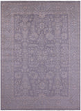 Grey Turkish Oushak Hand Knotted Wool Rug - 9' 0" X 12' 1" - Golden Nile