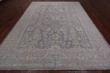 Grey Turkish Oushak Hand Knotted Wool Rug - 9' 0" X 12' 1"