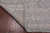 Grey Turkish Oushak Hand Knotted Wool Rug - 9' 0" X 12' 1"