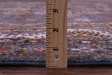 Grey Super Kazak Handmade Wool Rug - 8' 1" X 9' 11" - Golden Nile