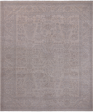 Ivory Turkish Oushak Hand Knotted Wool Rug - 8' 3" X 9' 7"