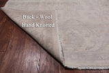 Ivory Turkish Oushak Hand Knotted Wool Rug - 8' 3" X 9' 7"