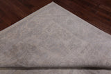 Ivory Turkish Oushak Hand Knotted Wool Rug - 8' 3" X 9' 7"