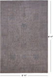 Ivory Turkish Oushak Handmade Wool Rug - 5' 11" X 8' 11"