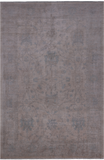 Ivory Turkish Oushak Handmade Wool Rug - 5' 11" X 8' 11"