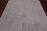 Ivory Turkish Oushak Handmade Wool Rug - 5' 11" X 8' 11"