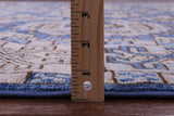 Blue Turkmen Ersari Hand Knotted Wool Rug - 9' 2" X 12' 3" - Golden Nile