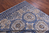 Blue Turkmen Ersari Hand Knotted Wool Rug - 9' 2" X 12' 3" - Golden Nile