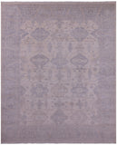 Ivory Turkish Oushak Handmade Wool Rug - 8' 2" X 9' 9" - Golden Nile