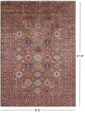 Super Kazak Hand Knotted Wool Rug - 8' 2" X 11' 8" - Golden Nile