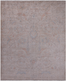 Ivory Turkish Oushak Handmade Wool Rug - 7' 9" X 9' 6"