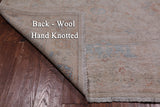 Ivory Turkish Oushak Handmade Wool Rug - 7' 9" X 9' 6"
