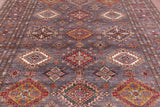Super Kazak Handmade Wool Rug - 8' 4" X 10' 1" - Golden Nile