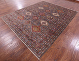 Super Kazak Handmade Wool Rug - 8' 4" X 10' 1" - Golden Nile