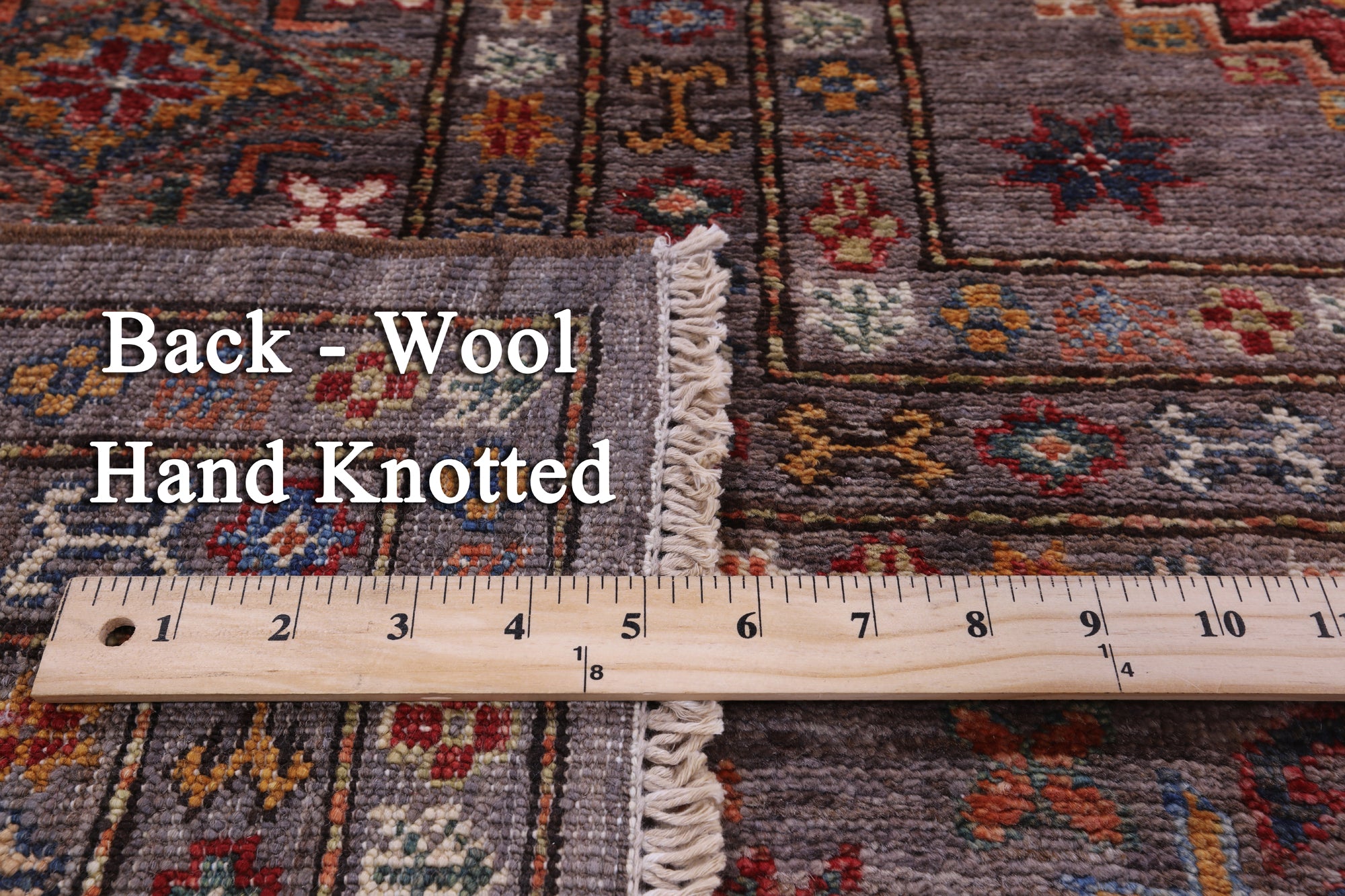 Super Kazak Handmade Wool Rug - 8' 4" X 10' 1" - Golden Nile